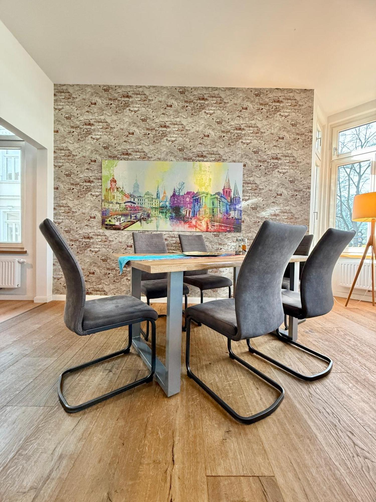 Modernes City-Apartment Mit Blick In Den Park Und 2 Baeder H9 Oldenburg Exterior foto